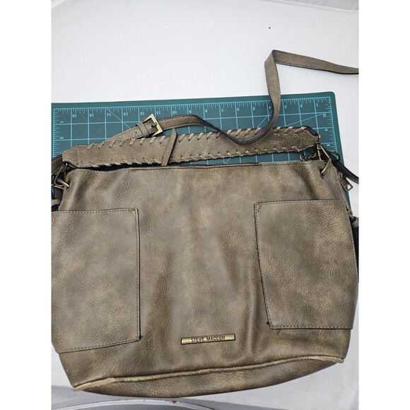 Steve Madden Vegan Leather Crossbody Bag Green - Picture 9 of 16